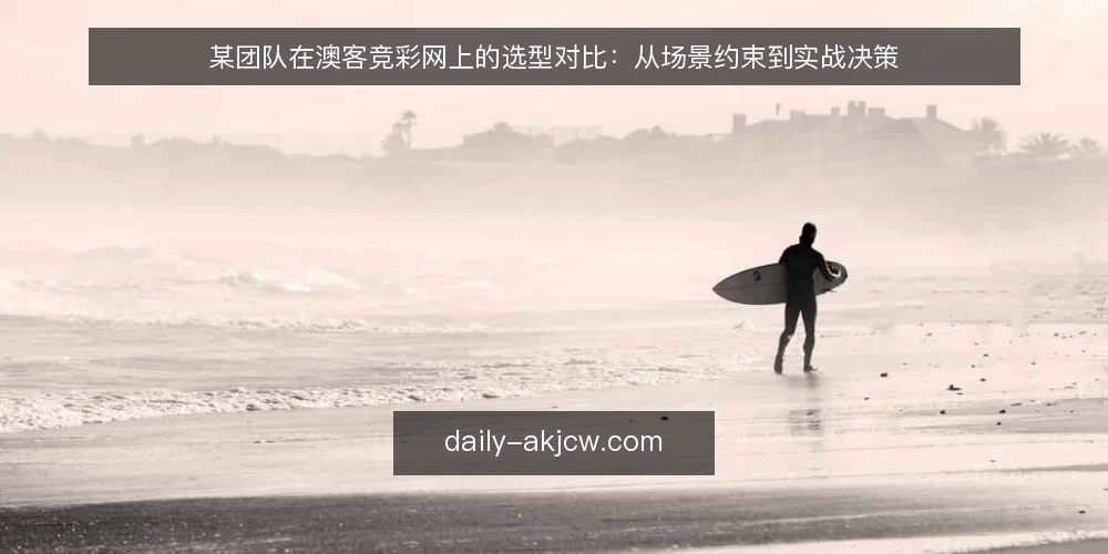 某团队在澳客竞彩网上的选型对比：从场景约束到实战决策 — 决策标准：先明确场景中的核心约束 配图